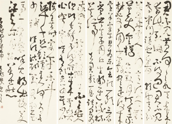草书·《将进酒》六屏240cm×53cm×6.JPG